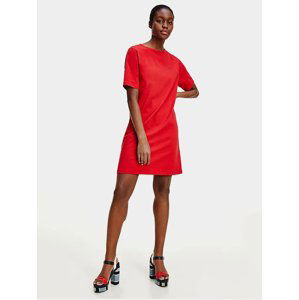 Tommy Hilfiger dámské červené šaty - L (XLG)