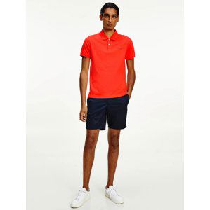 Tommy Hilfiger pánské červené polo tričko - L (XJD)