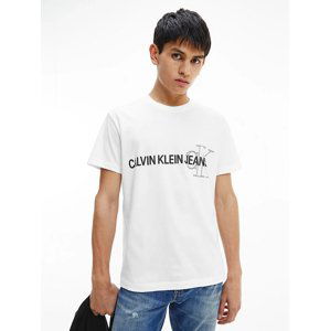 Calvin Klein pánské bílé tričko - S (YAF)