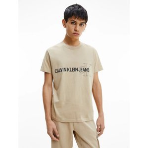 Calvin Klein pánské béžové tričko
