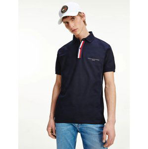 Tommy Hilfiger pánské tmavě modré polo tričko