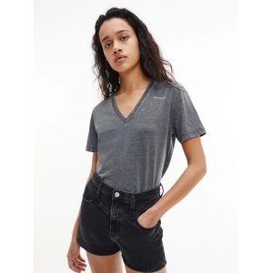 Calvin Klein dámské šedé tričko - L (BEH)