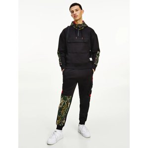 Tommy Jeans pánská černá mikina COLORBLOCK CAMO HOODIE - XXL (BDS)