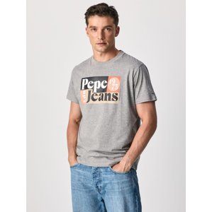 Pepe Jeans pánské šedé tričko Wells - XXL (933)