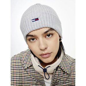 Tommy Jeans dámská šedá zimní čepice