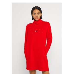 Tommy Jeans dámské červené šaty - XS (XNL)