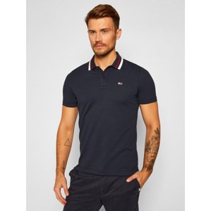 Tommy Jeans pánské tmavě modré polo triko