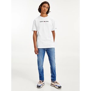 Tommy Jeans pánské bílé triko - S (YBR)