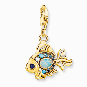 THOMAS SABO přívěsek charm Colourful fish gold 1921-959-7