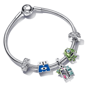 PANDORA Disney náramek Příšerky s.r.o. 590728+792754C01+792758C01+792753C01+2x791817CZ