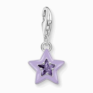 THOMAS SABO přívěsek charm Star with amethyst-coloured stone 2039-041-13