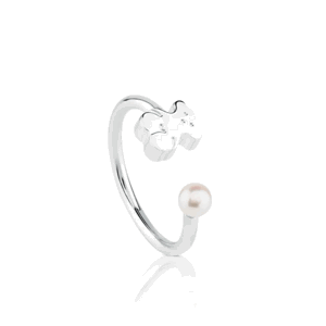 TOUS stříbrný prsten Dolls Ring with pearl 515915500