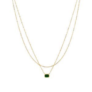 ZAG ocelový náhrdelník Deauville s malachitem ZGSNX18227-01GRN