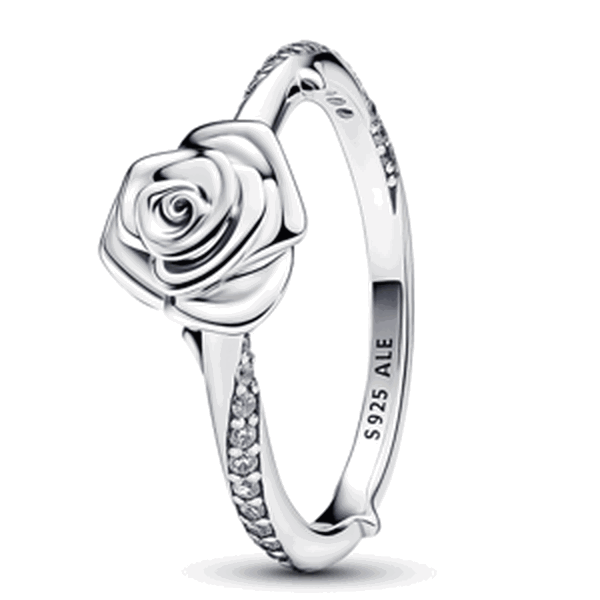 PANDORA prsten Rozkvetlá růže 193215C01