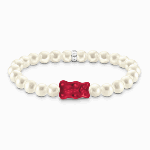 THOMAS SABO x HARIBO náramek Red goldbear & pearls A2154-017-10