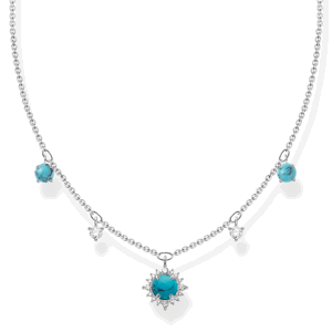 THOMAS SABO náhrdelník Turquoise stone KE2094-405-17-L45V
