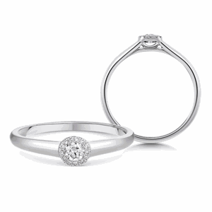 SOFIA DIAMONDS zlatý zásnubní prsten s diamanty 0,13 ct UDRG46330W-H-I1