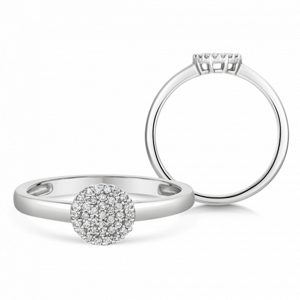 SOFIA DIAMONDS zlatý zásnubní prsten s diamantem 0,10 ct H/I1 UDRG50430W-H-I1