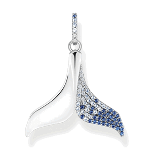 THOMAS SABO přívěsek Tail fin with blue stones PE931-644-1