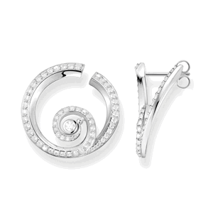 THOMAS SABO náušnice Wave with stones H2227-051-14