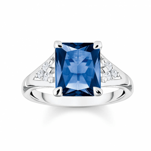 THOMAS SABO prsten Blue stone silver TR2362-166-1