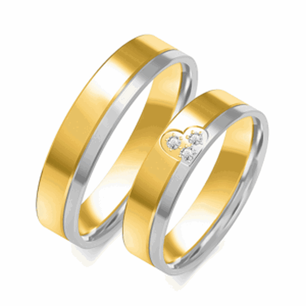 SOFIA zlatý dámský snubní prsten ZSOE-352WYG+WG