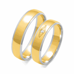 SOFIA zlatý dámský snubní prsten ZSOE-118WYG+WG
