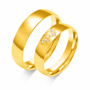 SOFIA zlatý pánský snubní prsten ZSC-136MYG