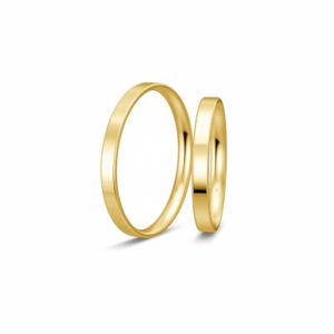 BREUNING zlaté snubní prsteny BR48/04400YG+BR48/14400YG