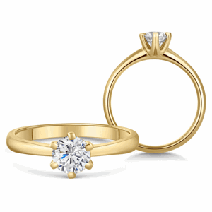 SOFIA DIAMONDS zlatý zásnubní prsten s diamantem 0,70 ct BDRB00151YG