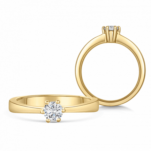 SOFIA DIAMONDS zlatý zásnubní prsten s diamantem 0,20 ct BDRB00069YG