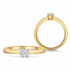 SOFIA DIAMONDS zlatý zásnubní prsten s diamantem 0,33 ct BDRB00066YG