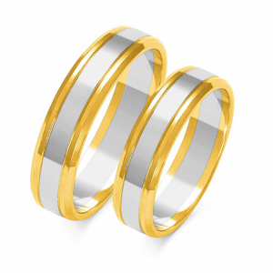 SOFIA zlatý pánský snubní prsten ZSA-207MYG+WG