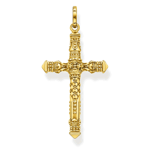 THOMAS SABO přívěsek Cross gold PE912-413-39