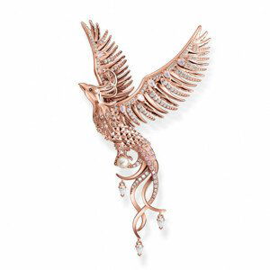 THOMAS SABO přívěsek Phoenix with pink stones rose gold PE937-426-7