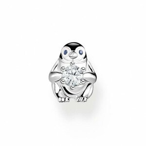 THOMAS SABO kusová náušnice Penguin with white stone H2258-041-7