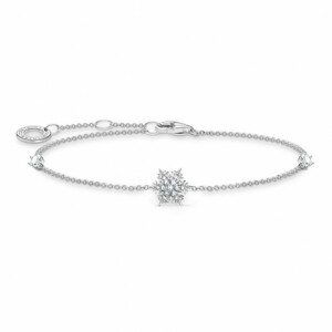 THOMAS SABO náramek Snowflake with white stones A2082-051-14-L19v