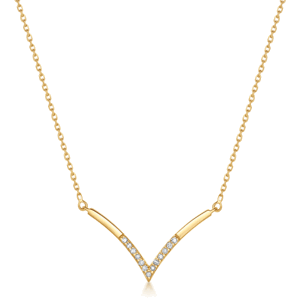 SOFIA zlatý náhrdelník s diamanty 0,059 ct GEMCS29408-24