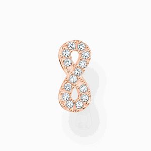 THOMAS SABO kusová náušnice Infinity rose gold H2216-416-14