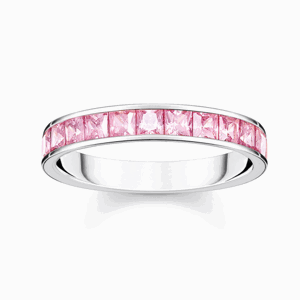 THOMAS SABO prsten Pink stones pavé TR2358-051-9