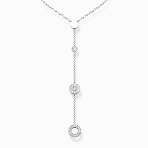 THOMAS SABO náhrdelník circle with white KE1879-051-14