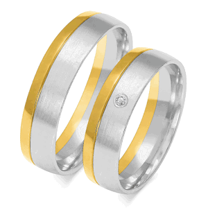 SOFIA zlatý dámský snubní prsten ZSOE-288WYG+WG