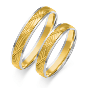 SOFIA zlatý pánský snubní prsten ZSOE-302MYG+WG