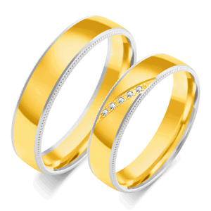 SOFIA zlatý dámský snubní prsten ZSOE-378WYG+WG