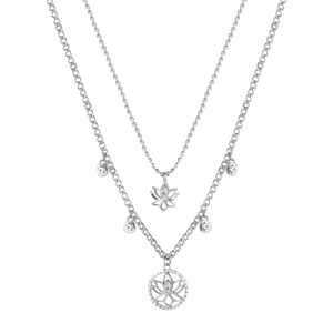 BROSWAY dvojitý náhrdelník Chakra Lotus flower BWBHKN064