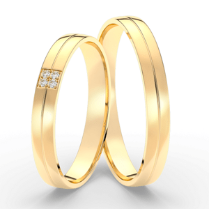 SOFIA zlatý dámský snubní prsten ML65-60/D4-2-3WYG