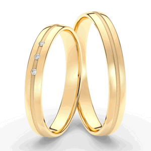 SOFIA zlatý pánský snubní prsten ML65-60-S-V_STREDE-3MYG