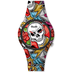 DOODLE unisex hodinky Comic Skull DOSK003