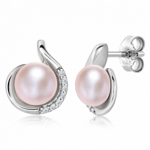 SOFIA stříbrné perlové náušnice AEAE3483Z,PFM/R