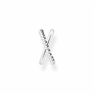 THOMAS SABO kusová náušnice Criss cross dots silver EC0023-001-21